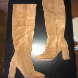 Zara High-Knee Suede Boots